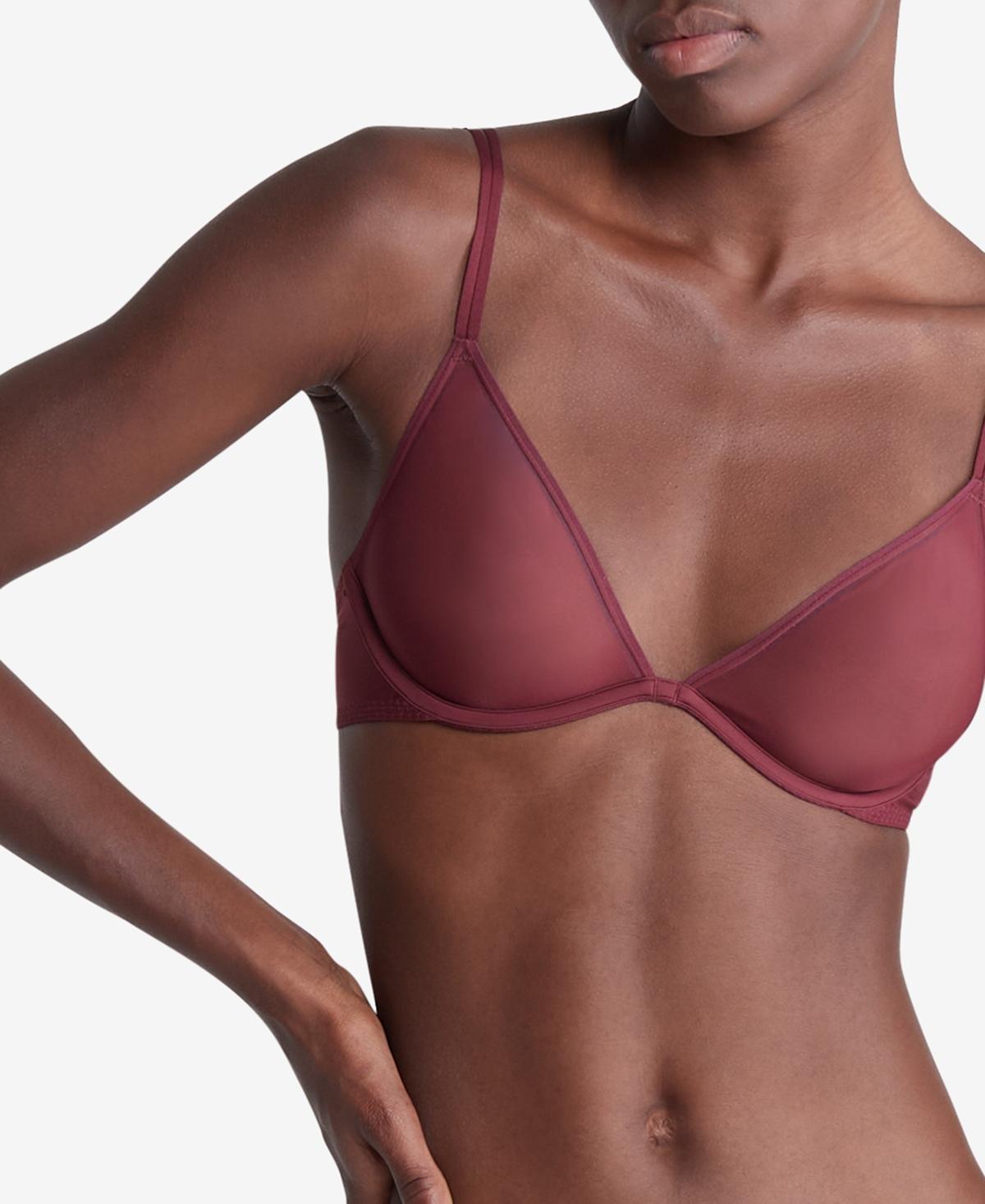 Calvin Klein Sheer Marquisette Unlined Plunge Bra Product Image