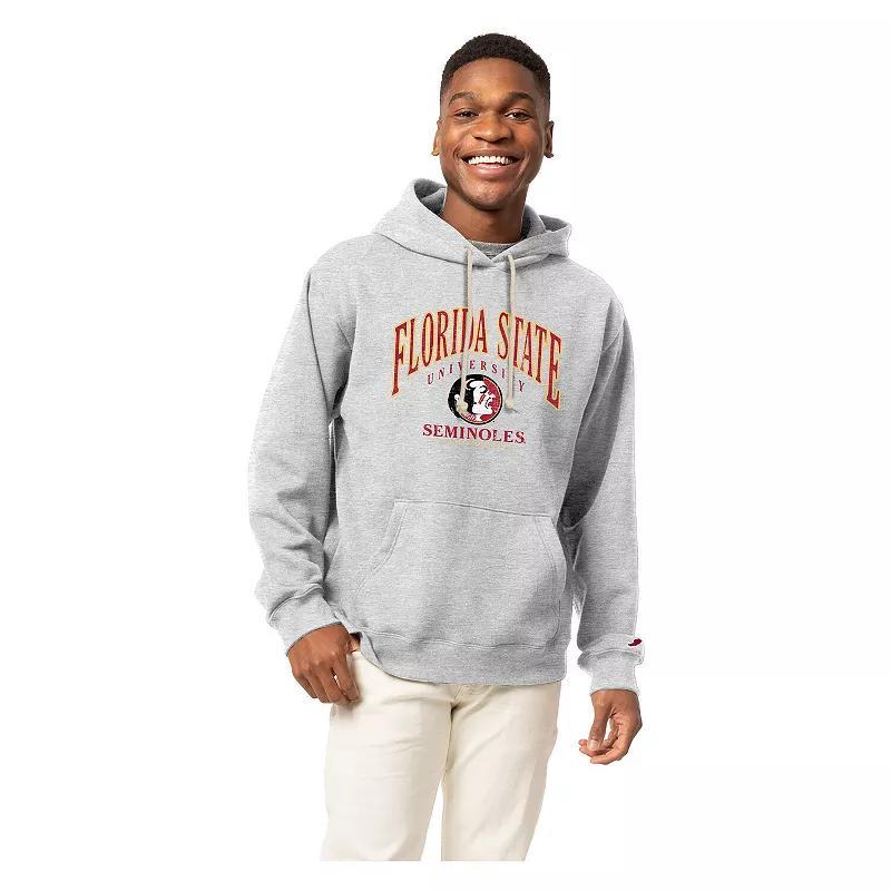 Mens League Collegiate Wear Heather Gray Florida State Seminoles Tall Arch Essential Pullover Hoodie Product Image