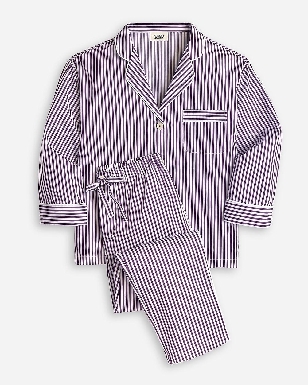 Sleepy Jones womens Marina pajama set in shadow stripe Product Image