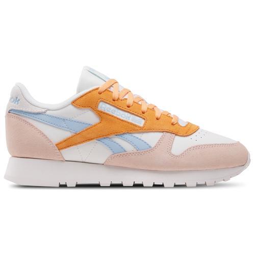 Reebok Womens Classic Leather - Shoes Chalk/Washed Clay/Soft Blue Product Image