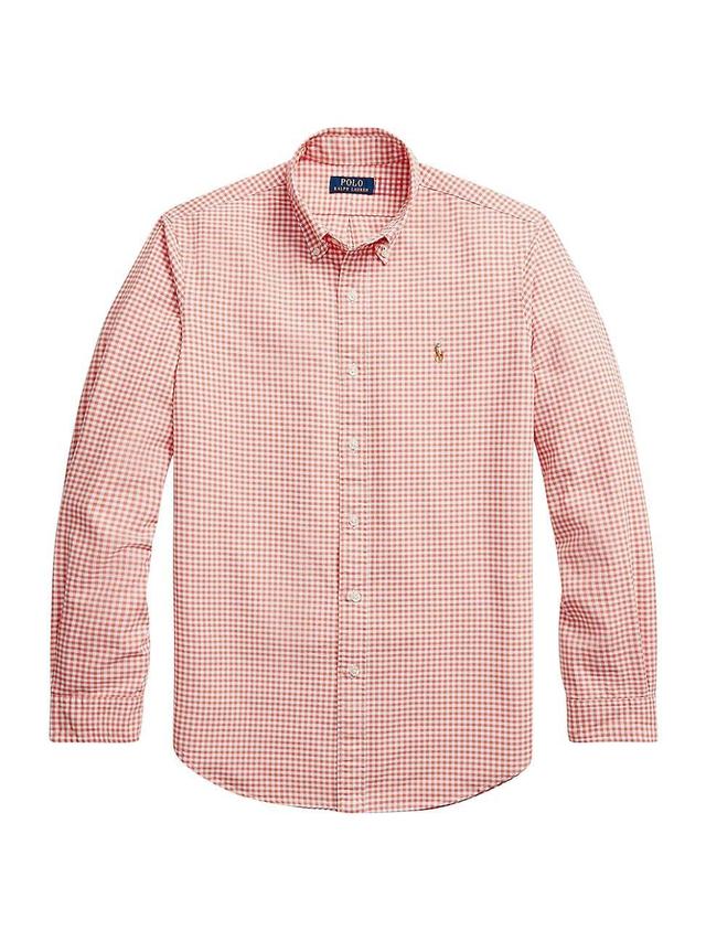 Polo Ralph Lauren Classic Fit Gingham Oxford Long Sleeve Woven Shirt Product Image