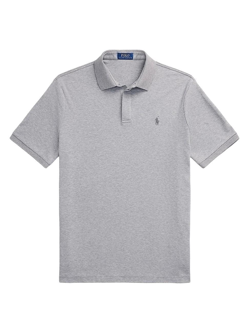 Mens Interlock Cotton Polo Shirt Product Image