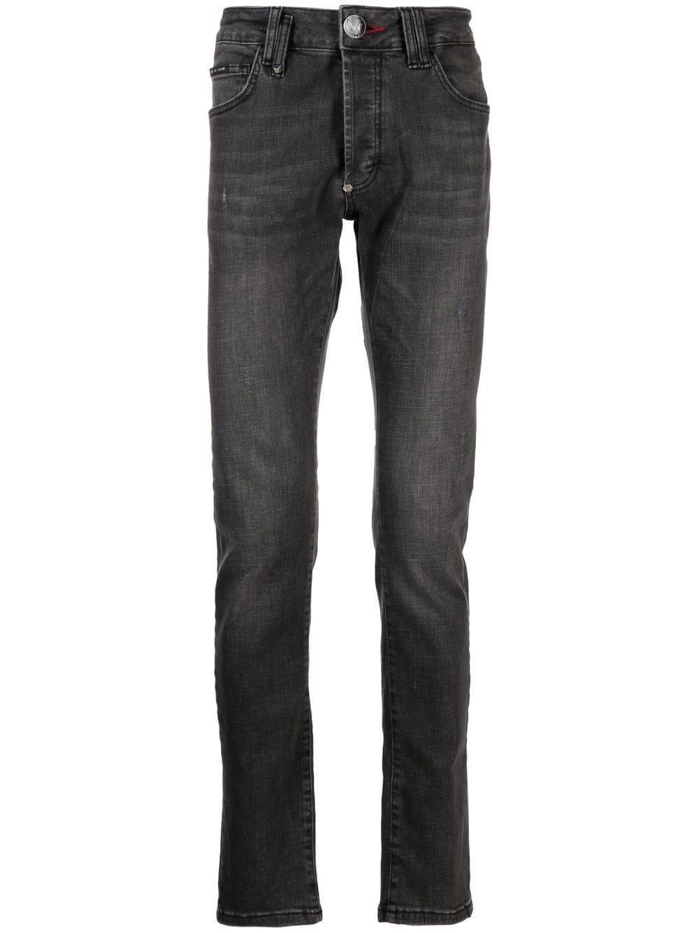 Klassische Straight-leg-jeans In Grey Product Image