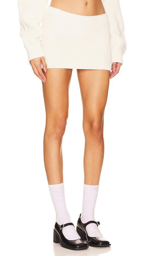 X DANIELLE GUIZIO Rib Knit Mini Skirt Product Image