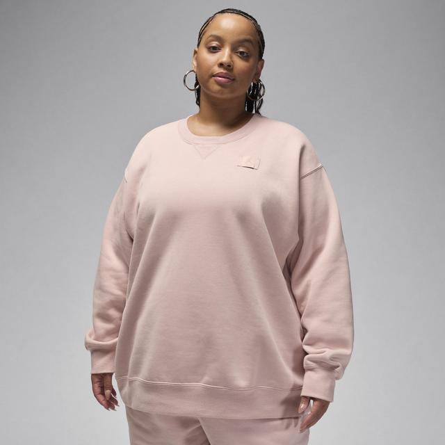 Women's Jordan Flight Fleece Crew-Neck Sweatshirt (Plus Size) Product Image