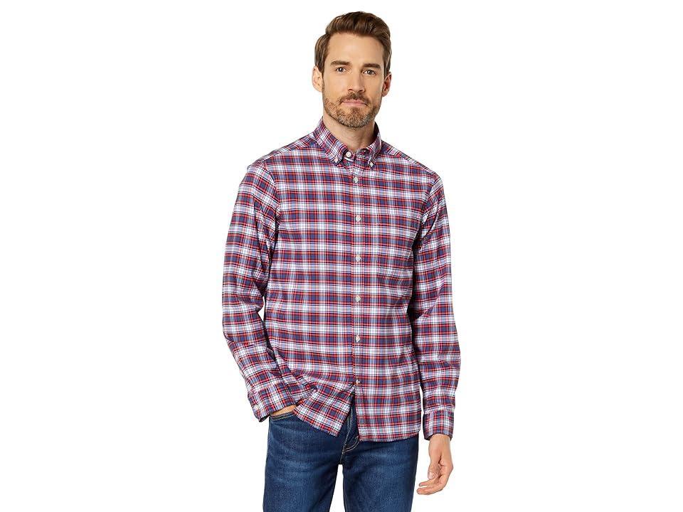 Vineyard Vines Plaid OTG Brrr Shirt (Highlands Red) Men's Clothing Product Image