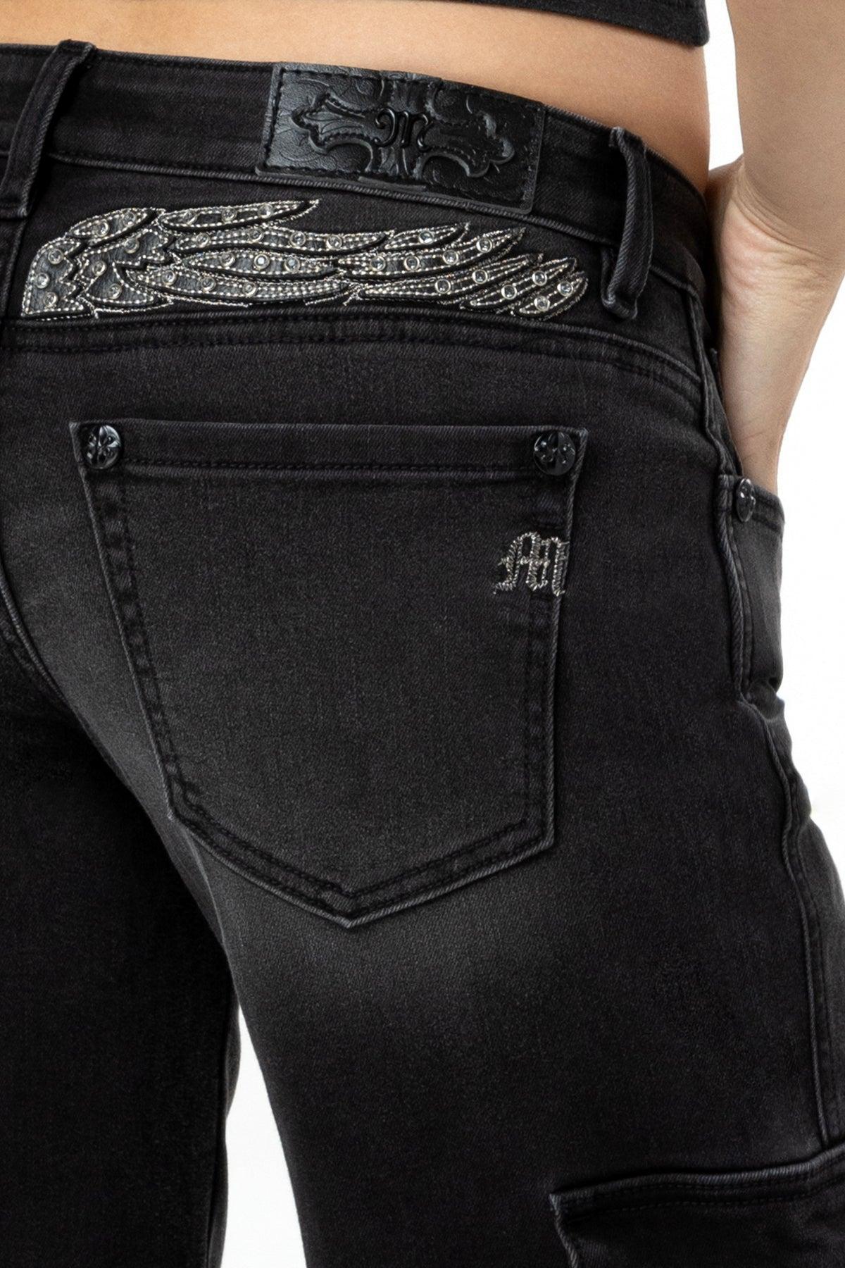 Evelyn Denim Cargo Jeans Product Image