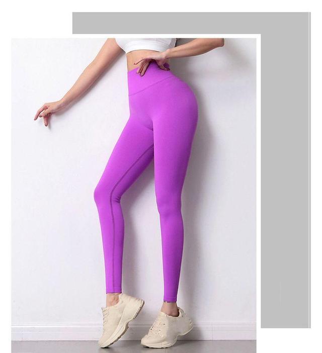 High Waist Plain Sports Leggings Product Image