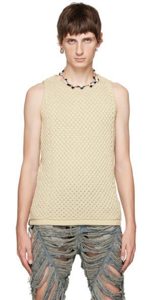 Isa Boulder Off-White Thicklace Tank Top product image