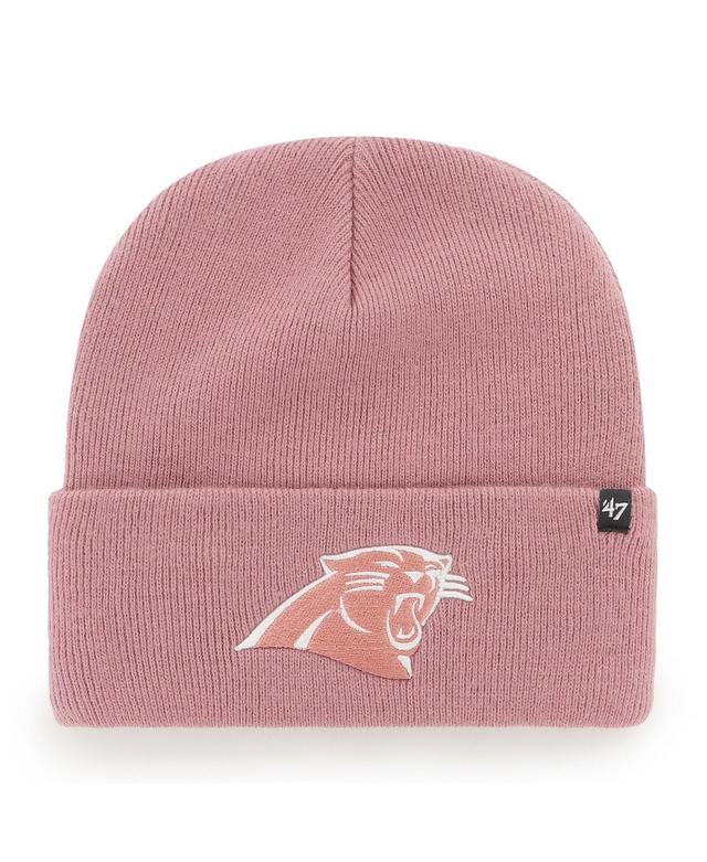 Womens 47 Brand Pink Carolina Panthers Haymaker Cuffed Knit Hat Product Image