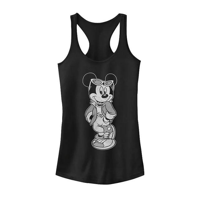 Disneys Mickey & Friends Mickey Cool Portrait Juniors Racerback Graphic Tank Top, Girls Product Image