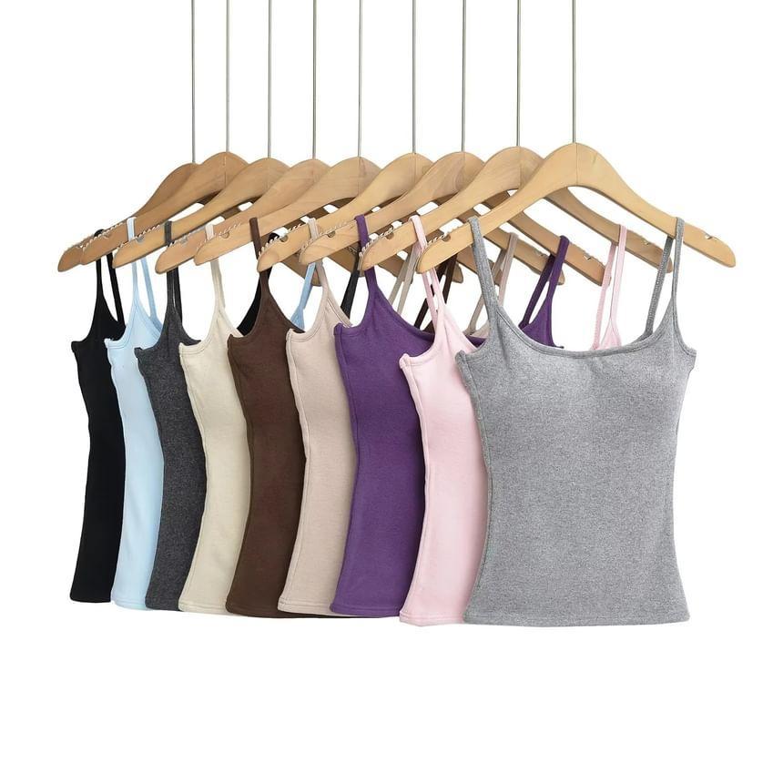 Plain Crop Camisole Top Product Image