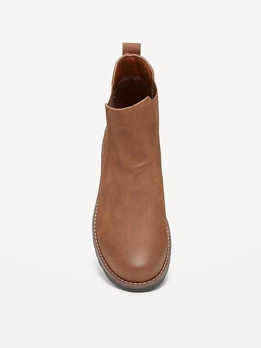 Faux-Leather Chelsea Boots Product Image