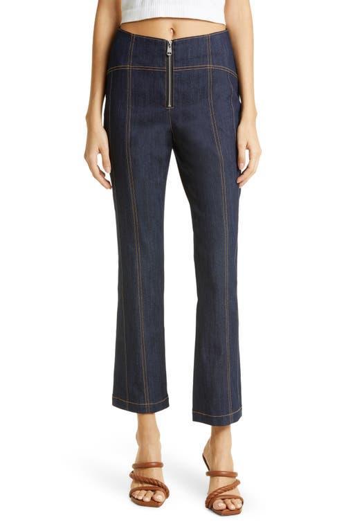 Cinq  Sept Loren Flare Leg Crop Denim Pants Product Image