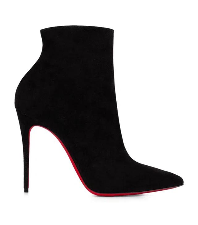 CHRISTIAN LOUBOUTIN So Kate Suede Heeled Boots 100 In Black Product Image