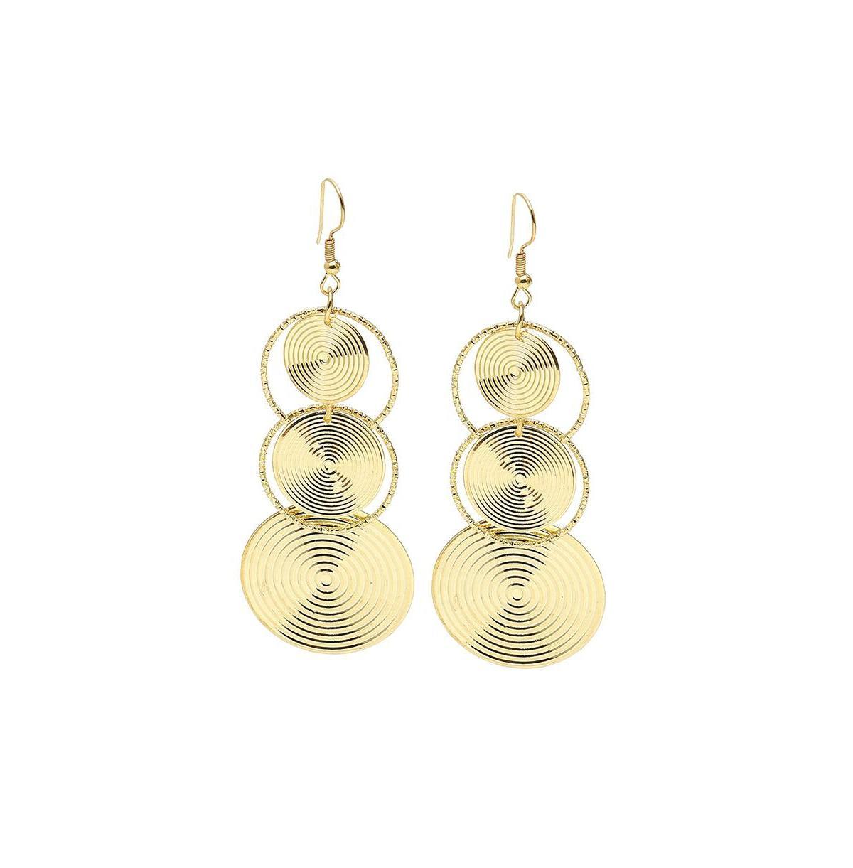 Sohi Womens Circular Drop Earrings Product Image