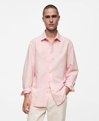 Mango Mens Linen Blend Shirt Product Image