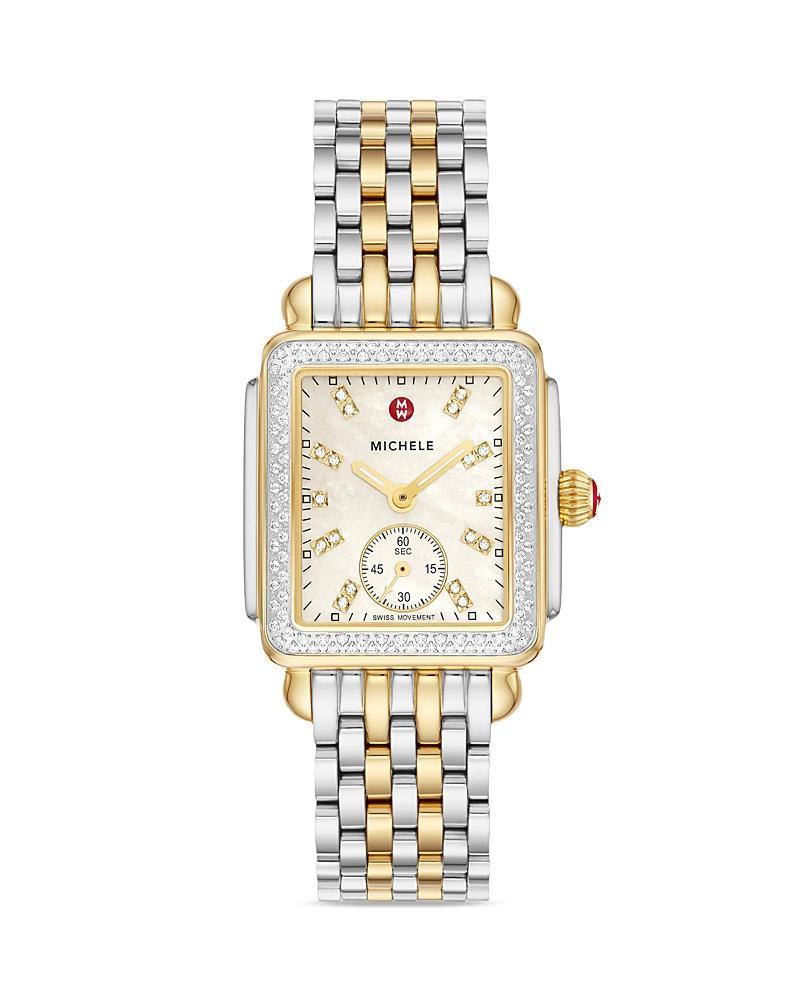 MICHELE Deco Mid Diamond Dial Bracelet Watch, 29mm Product Image