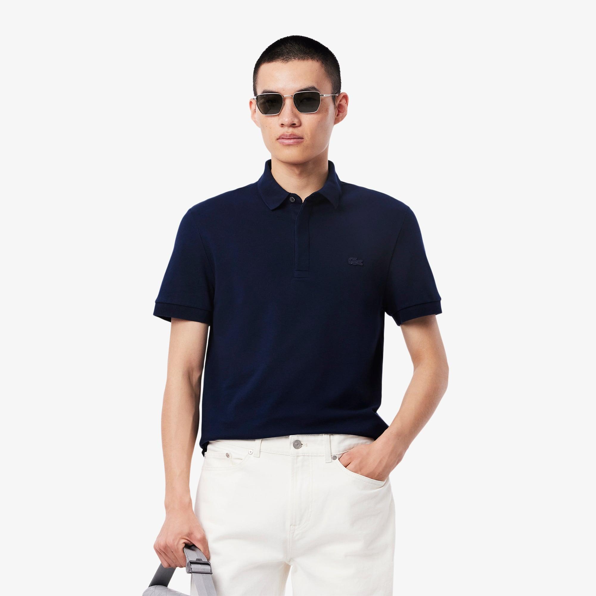 Regular Fit Paris Stretch Piqué Polo Shirt Product Image