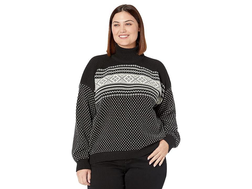 Dale of Norway Valloy Sweater (Black Off-White) Women's Clothing Product Image