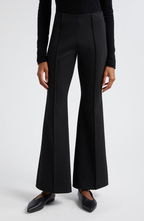 Mid-Rise Ponte Flare Pants Product Image