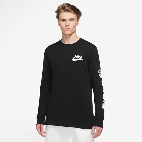 NIKE Mens  Hbr Statement T-shirt In White/black Product Image