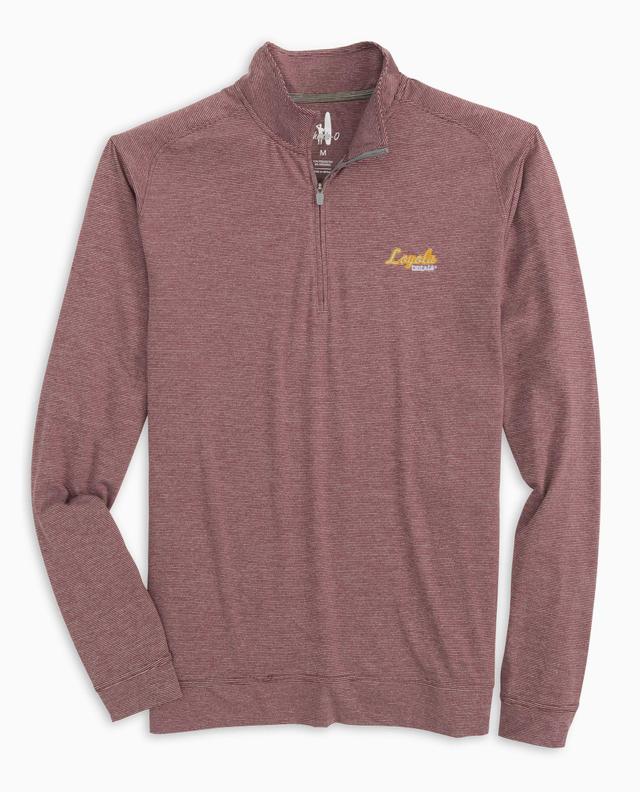 Elon Vaughn Striped Performance 1/4 Zip Product Image