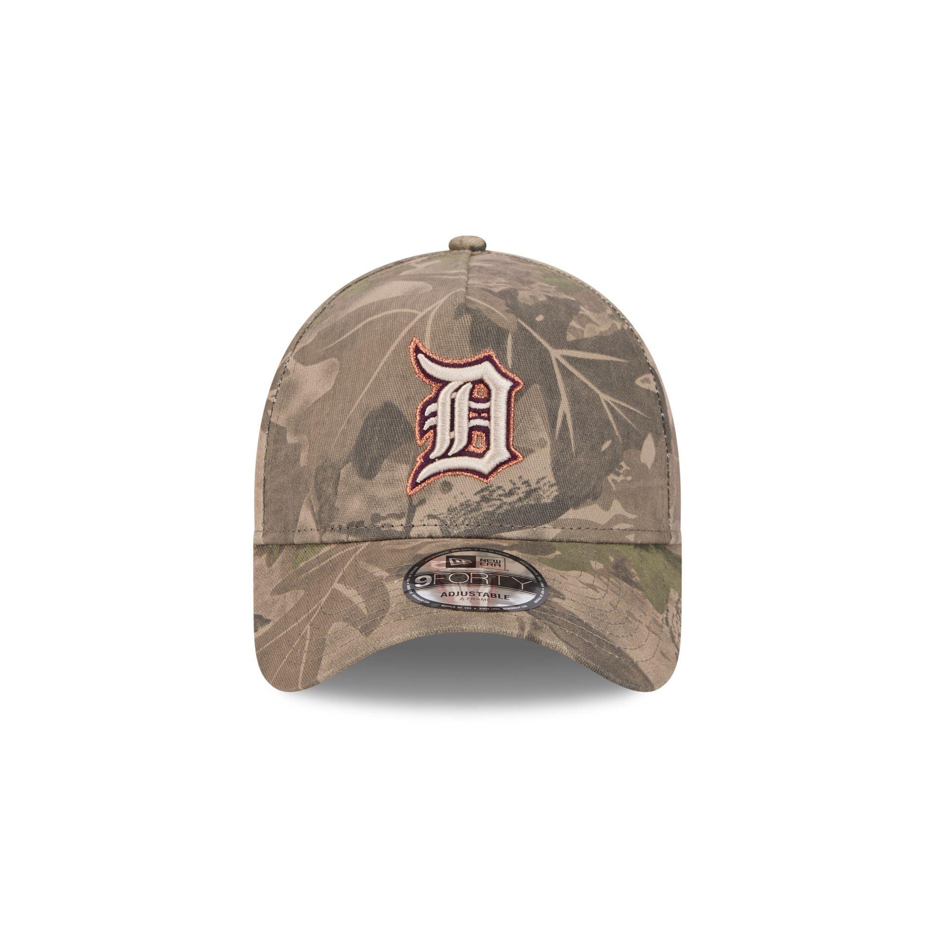 Detroit Tigers Leaf Camo 9FORTY A-Frame Snapback Hat Male Product Image