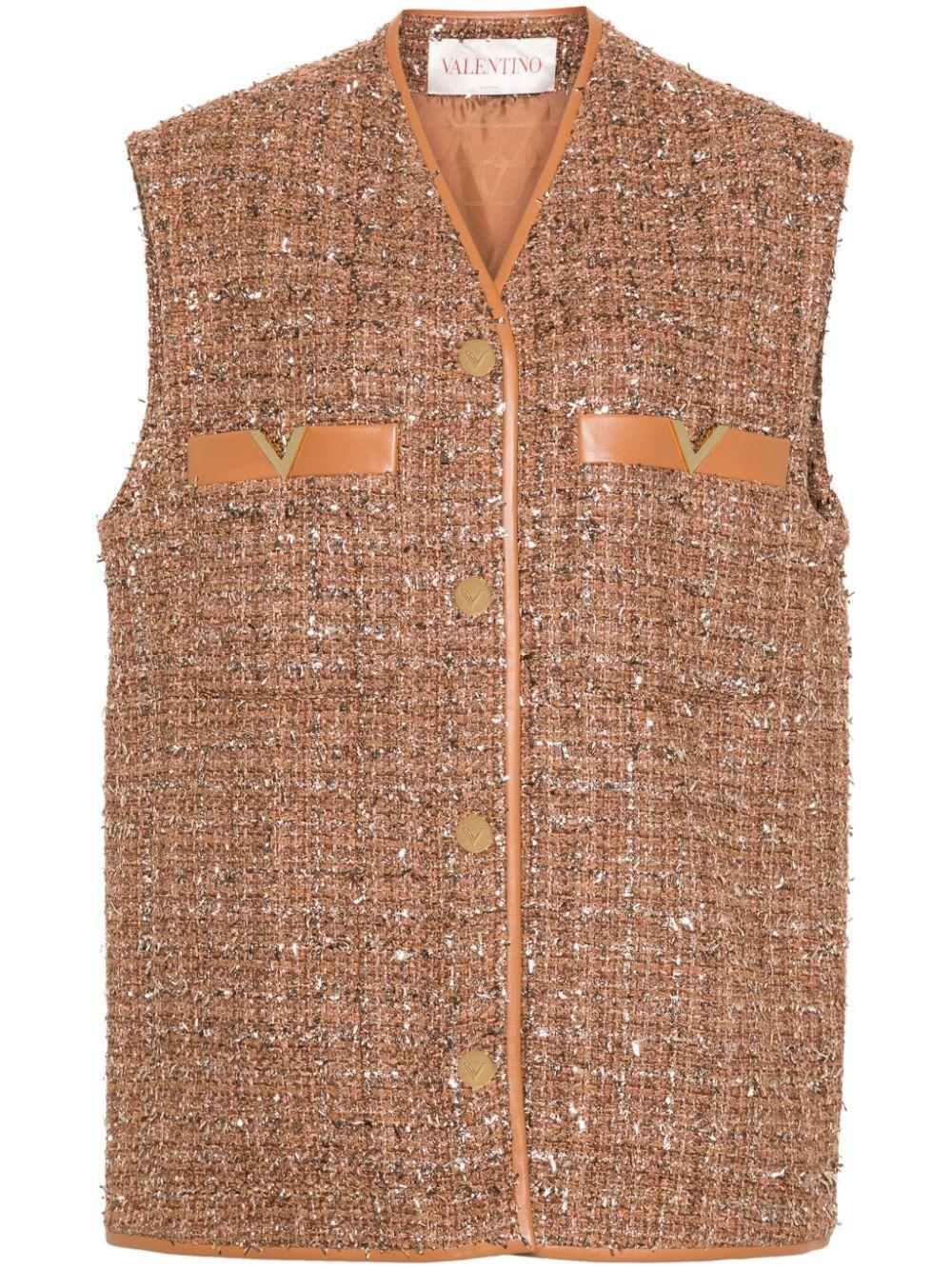 Glaze Tweed Jacket In Brown Product Image