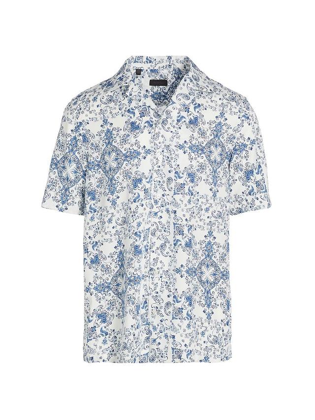 Mens COLLECTION Medallion Tile Camp Shirt Product Image