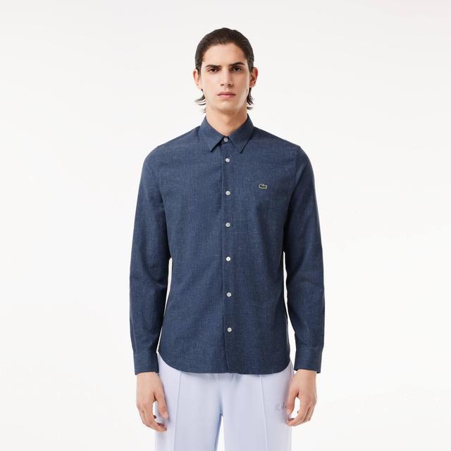 Slim Fit Cotton Chambray Shirt Product Image