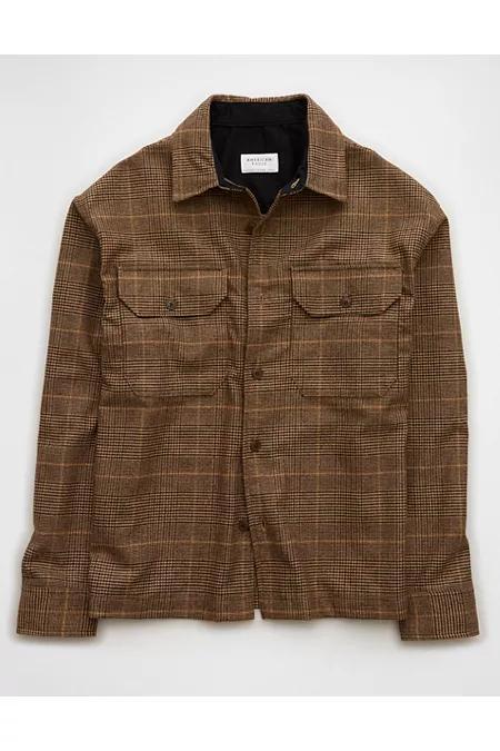 AE Plaid Overshirt Men's Product Image