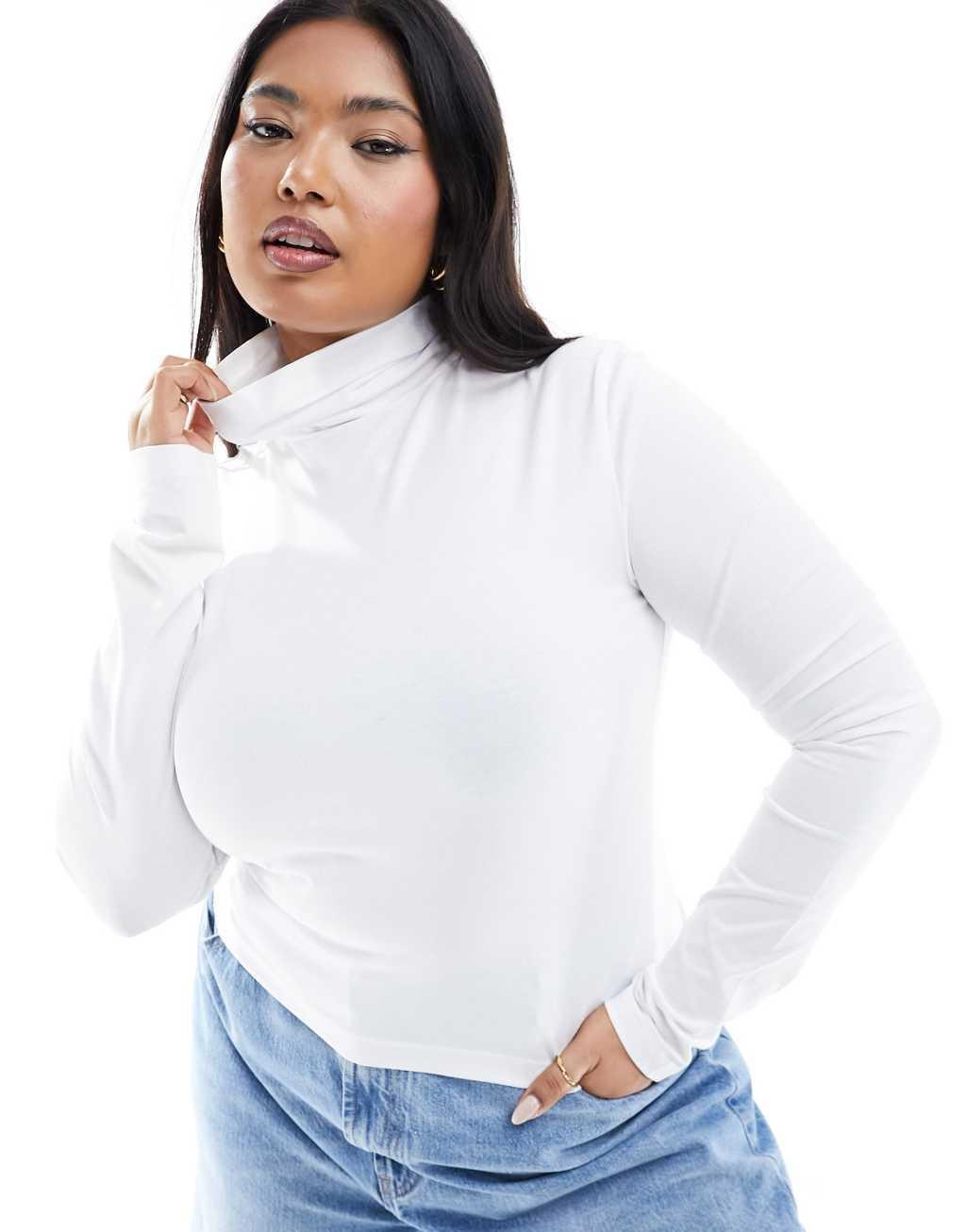 COLLUSION long sleeve roll neck top Product Image