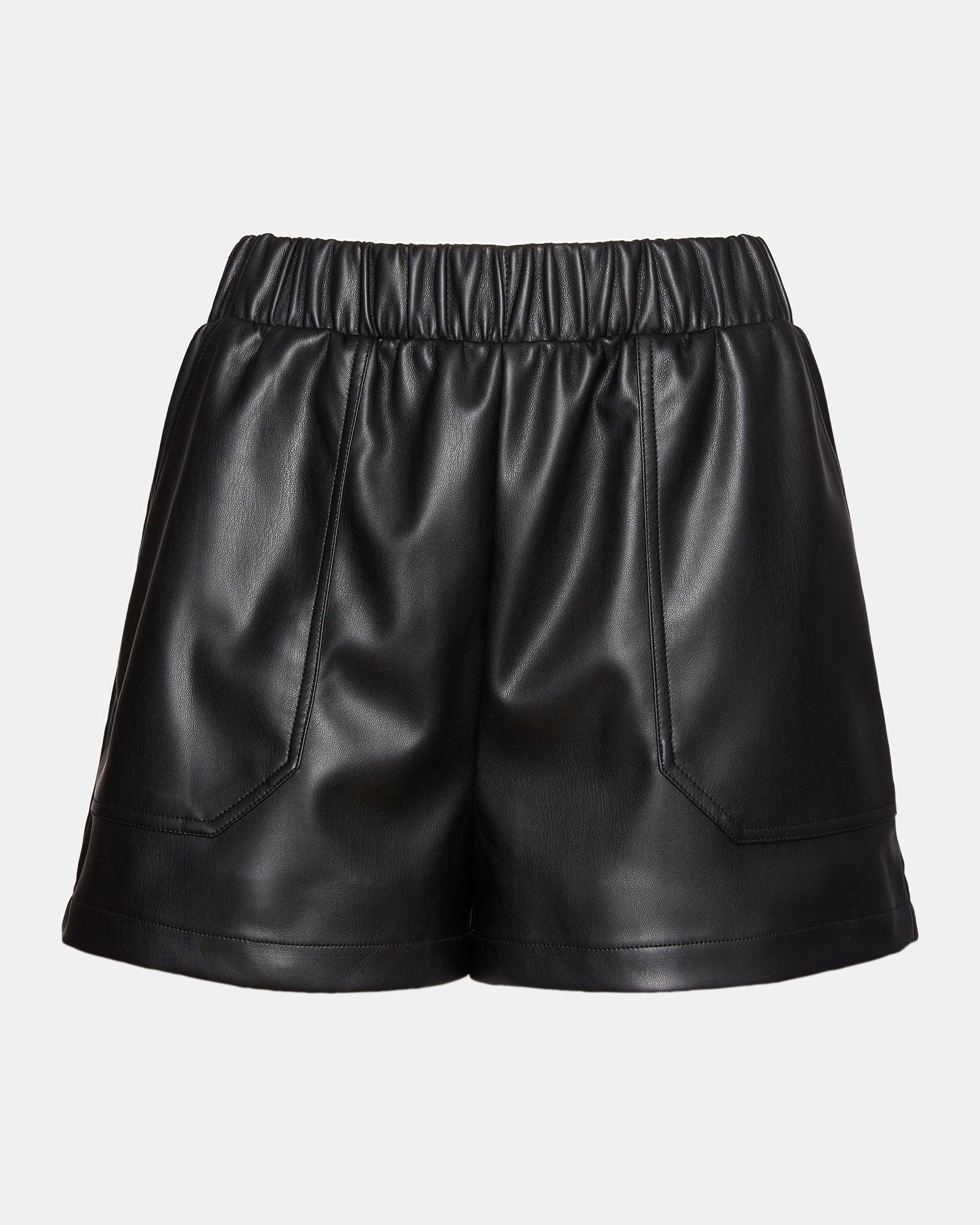 FAUX THE RECORD SHORT BLACK Female Product Image