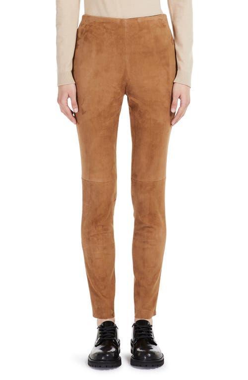 Weekend Max Mara Bahamas Leather & Stretch Jersey Slim Pants Product Image