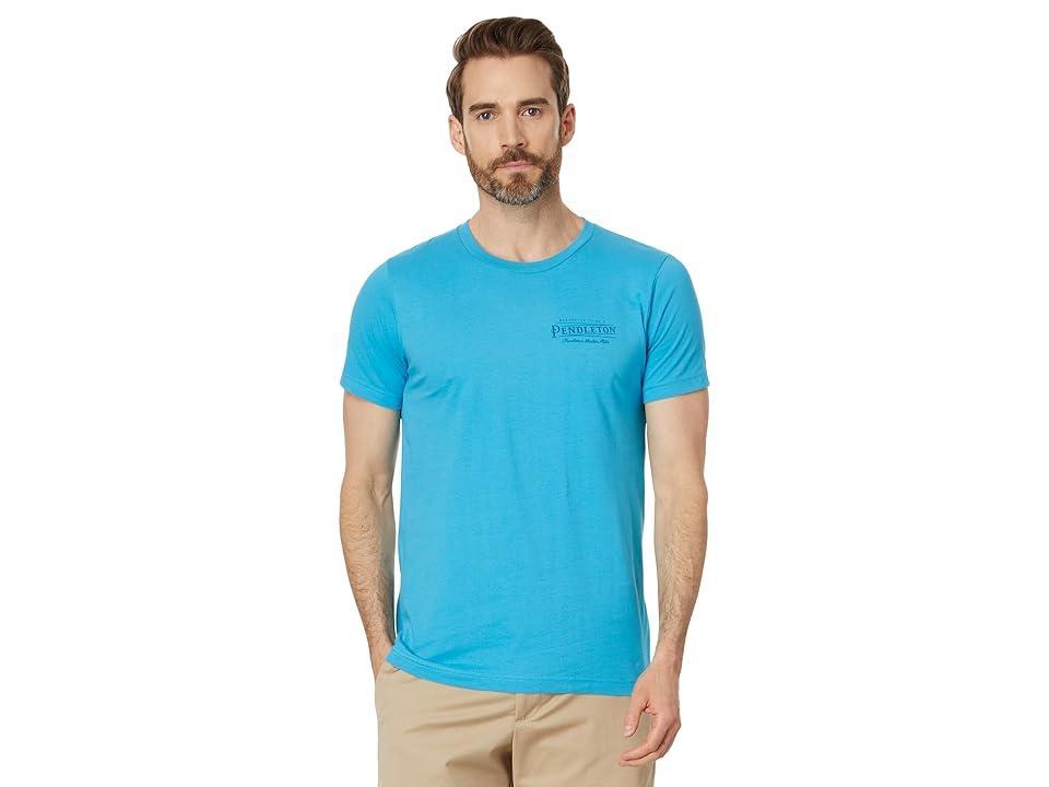 Pendleton Vintage Logo Graphic Tee (Aqua/Teal) Men's Clothing Product Image