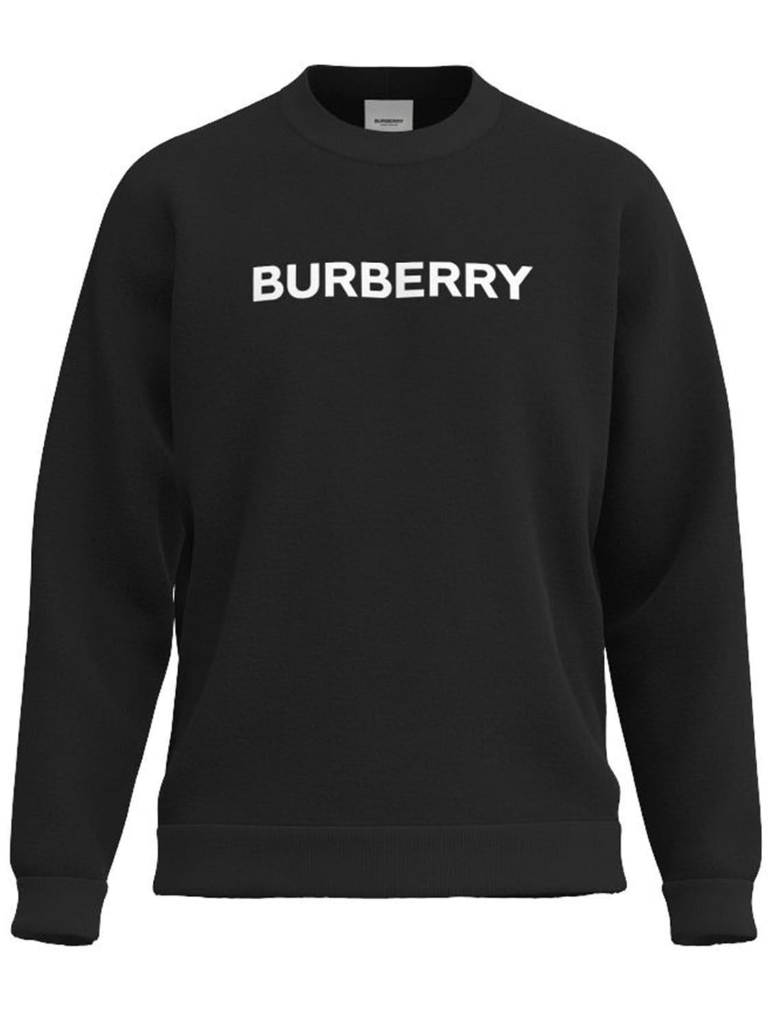 BURBERRY Burlow Crewneck Sweatshirt In Black Product Image