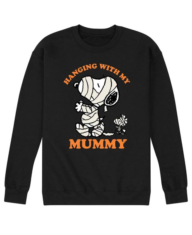 Airwaves Mens Peanuts Hanging With Mummy Fleece T-shirt Product Image