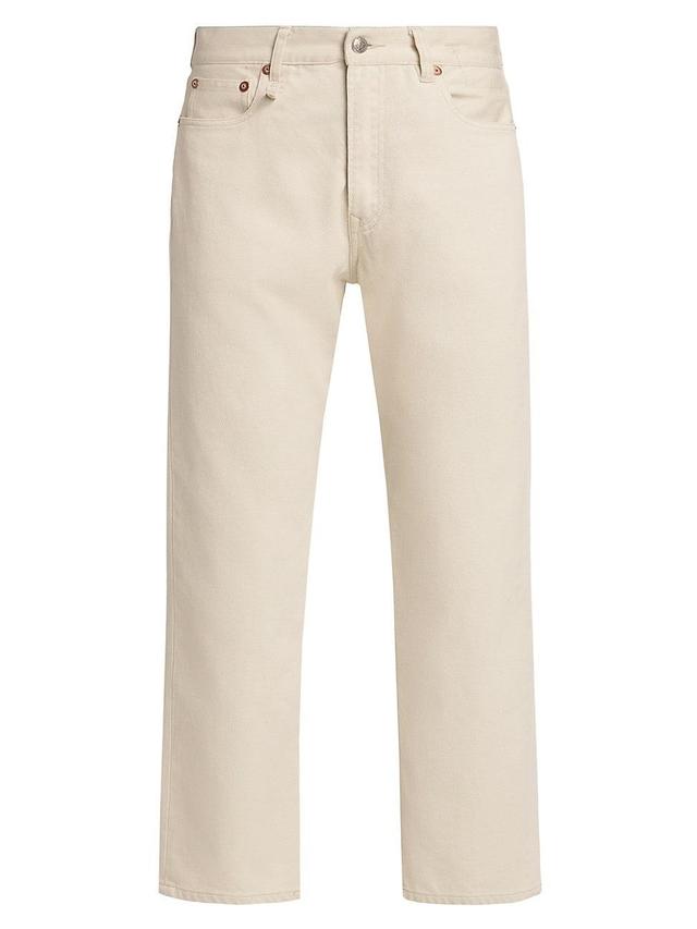 Boyfriend Straight Cropped Jeans Product Image