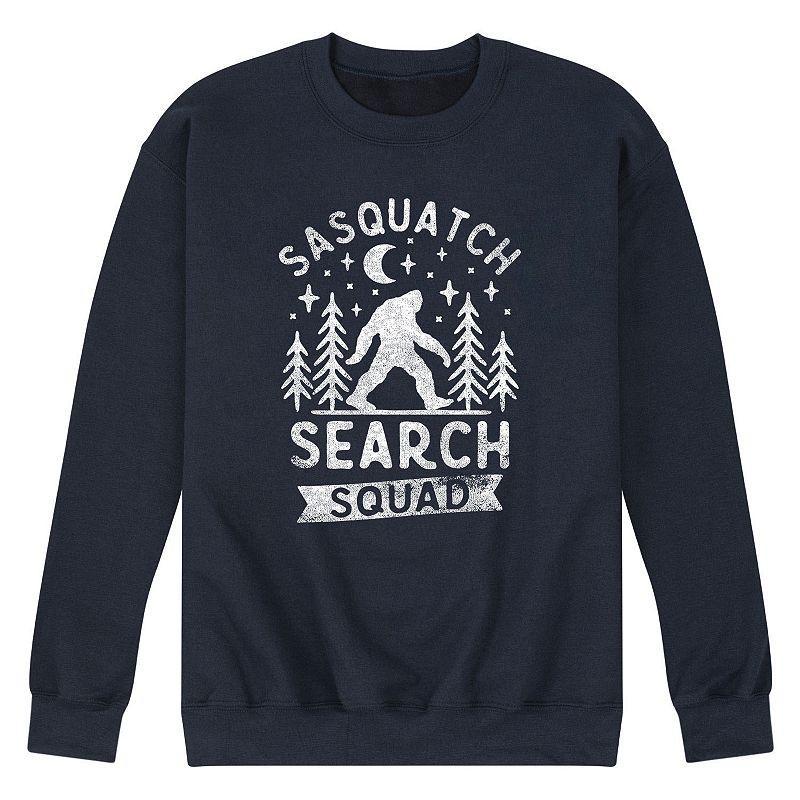 Mens Sasquatch Search Squad Fleece Sweatshirt Blue Product Image