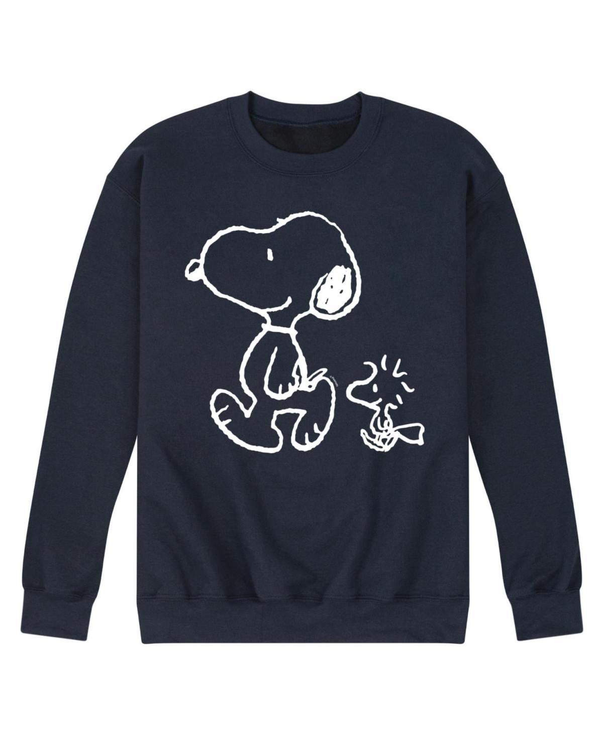 Hybrid Apparel Snoopy Woodstock Walk Mens Crew Fleece Product Image