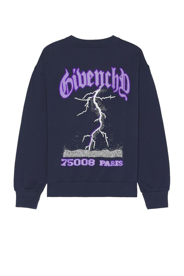 Givenchy Boxy Fit Sweater in Navy Product Image