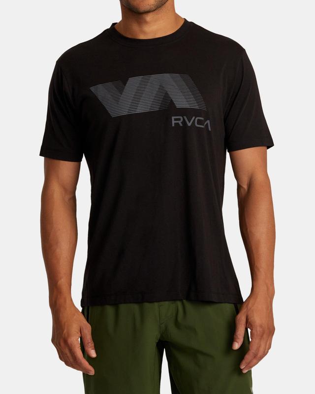 VA RVCA Blur Tee - Black 2 Product Image