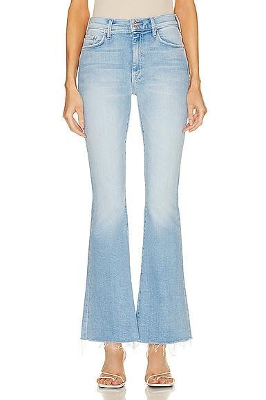 MOTHER The Weekend Fray Hem Bootcut Jeans Product Image