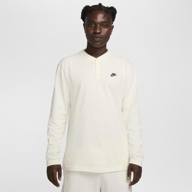 Nike Men's Club Long-Sleeve Henley Product Image