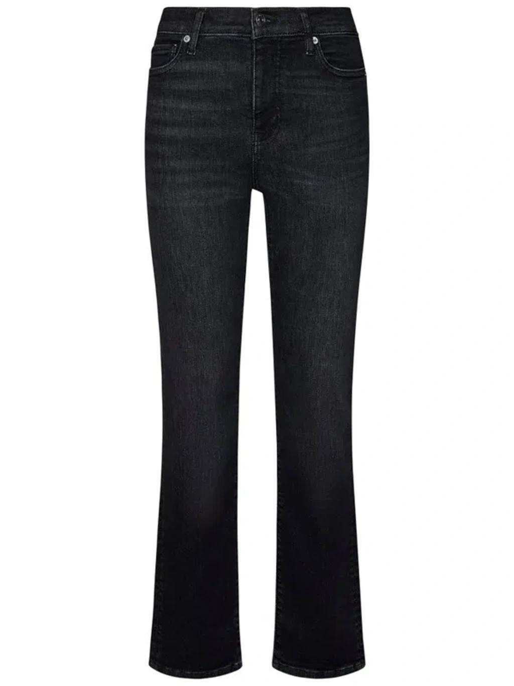 FRAME Le High Straight Long Jeans In Black Product Image