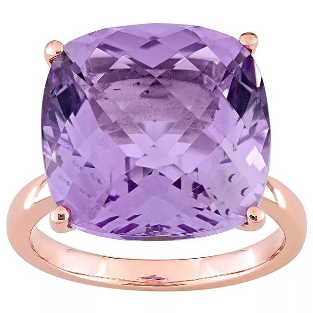 Stella Grace 14k Rose Gold Pink Amethyst Cocktail Ring, Womens Product Image