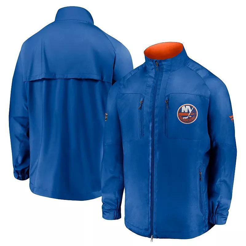 Mens Fanatics Branded Royal New York Islanders Authentic Pro Locker Room Rink Raglan Full-Zip Jacket Product Image