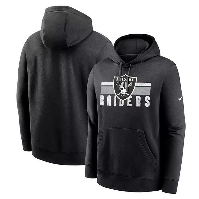 Mens Nike Black Las Vegas Raiders Club Fleece Pullover Hoodie Product Image