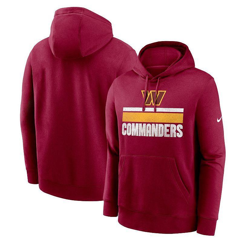 Mens Nike Burgundy Washington Commanders Club Fleece Pullover Hoodie Product Image